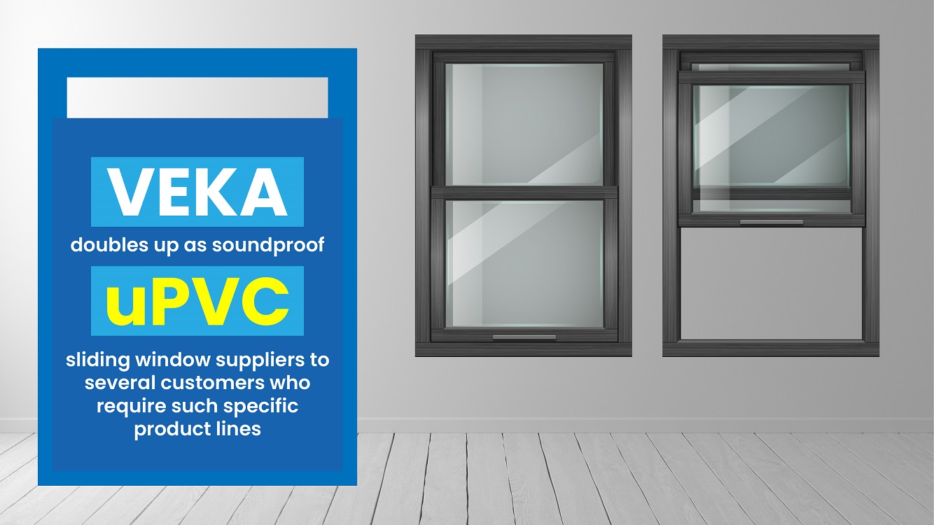 VEKA doubles up as soundproof UPVC sliding window