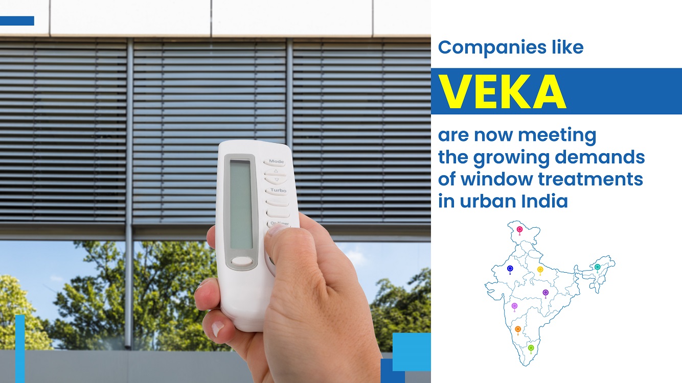 Companies like VEKA are now meeting the growing demands of window treatments in urban India