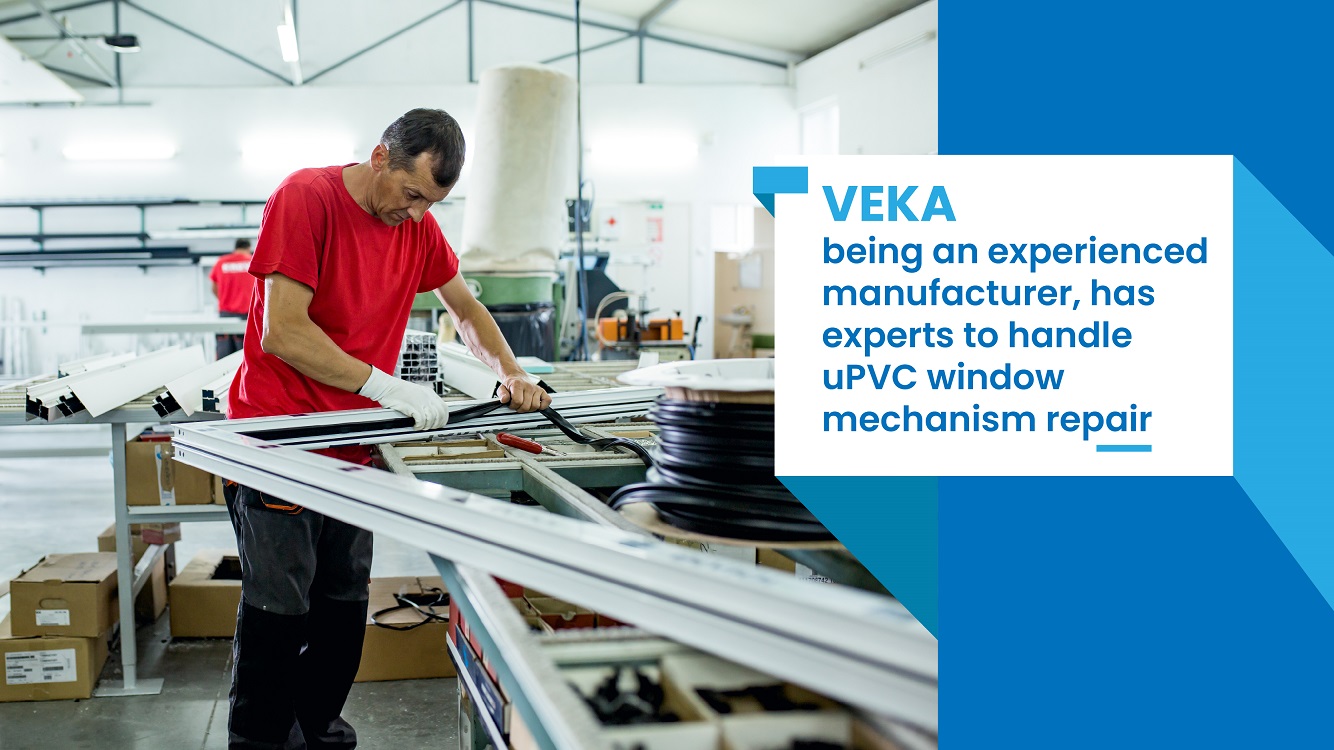 VEKA experts handle uPVC Window Mechanism