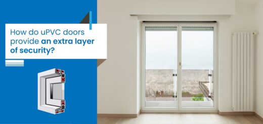 How do uPVC doors provide an extra layer of security?