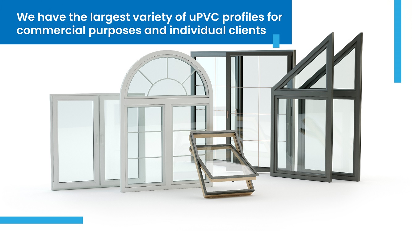 uPVC profiles for commercial purposes